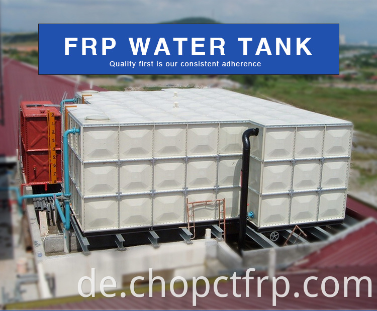 Niedriger Preis 3000 Liter kombinierter Typ FRP Regenwassertank